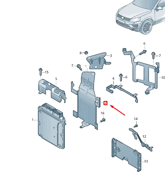 Interrupteur/Commutateur De Bouche D'Aération Pour VW Touareg 7L (2005) - Réf. OE 7L6819765 - Occasion Fonctionnel