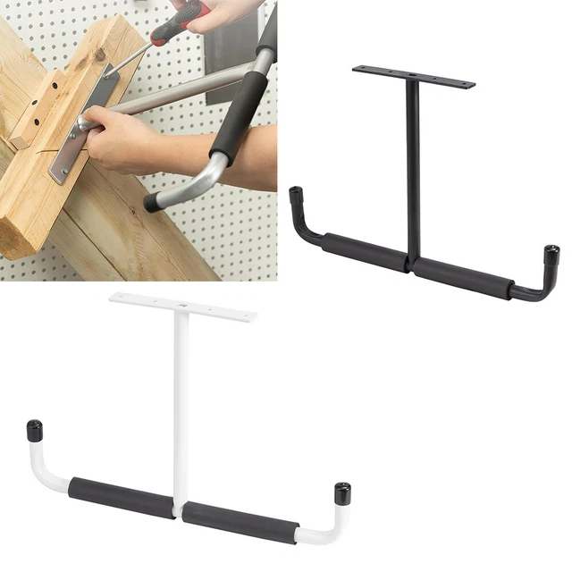 Overhead Garage Storage Hooks, Heavy Duty Double Ceiling