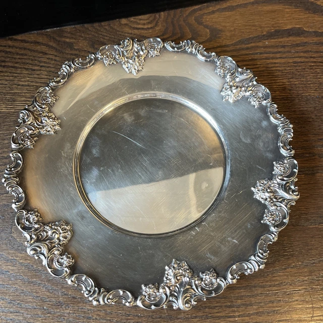 900 Silver Handmirror, Floral Motif - VT #7031 900 Silver Handmirror, Floral Motif - VT #7031
