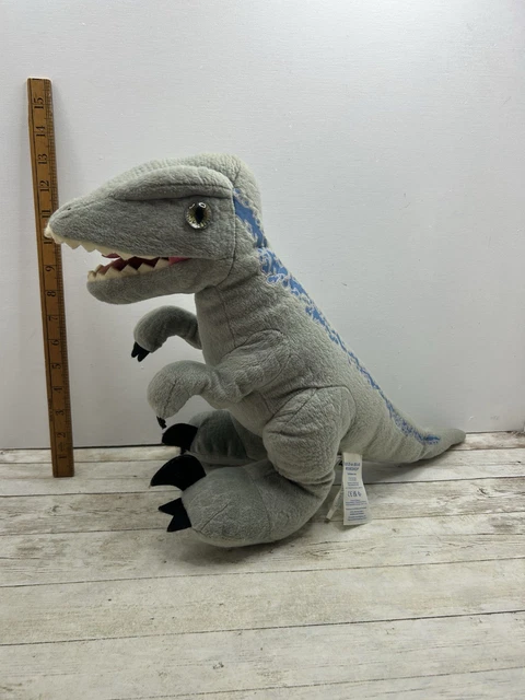 BUILD A BEAR Jurassic World Blue Velociraptor Raptor 2022 Soft Toy Free ...