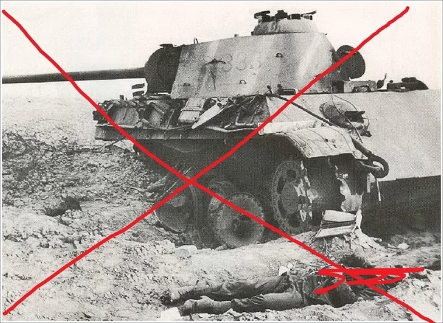 FOTO/PHOTO 770,PANZER,TANK, WW2, k.o. Panther, German Soldier KIA EUR 1 ...