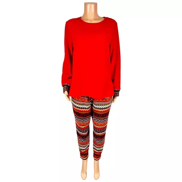 CUDDL DUDS WOMENS 2-PC Fleecewear with Stretch Petite Jogger Pajama Set PM  Size $30.00 - PicClick