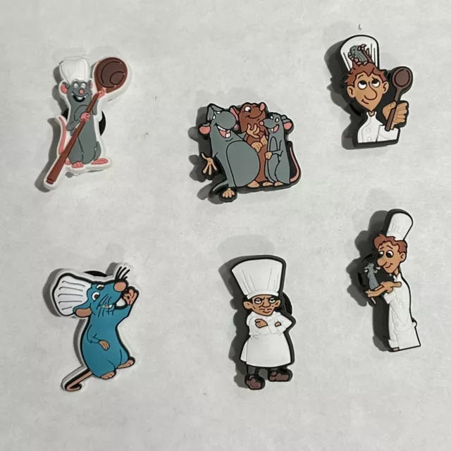 croc charms disney Ratatouille 6pc Set New ! Read Description