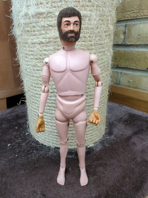 VINTAGE ACTION MAN Figure Brown Hair Bearded Eagle Eyes Hybrid