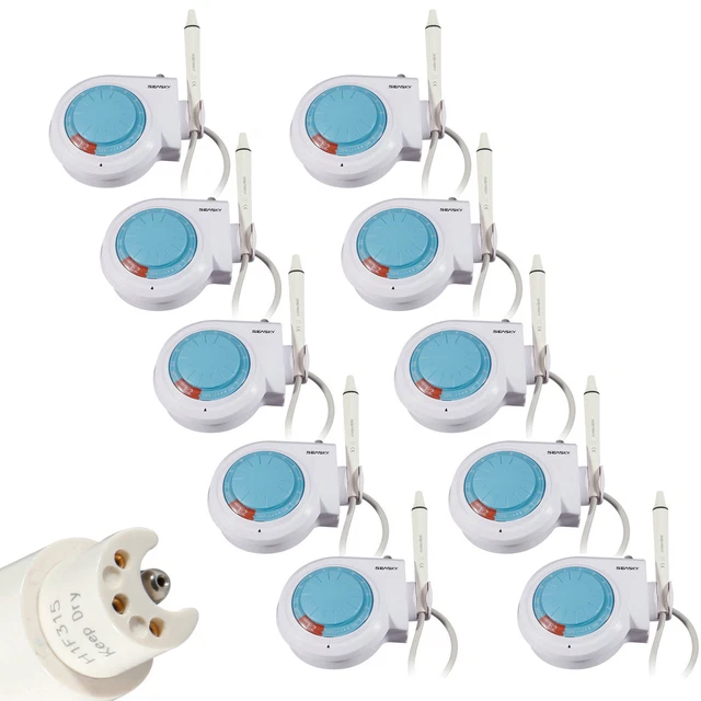10 Dental Ultrasonic Teeth Cleaner Piezon Scaler fit EMS Tips S'C1J