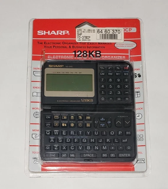 VINTAGE SHARP YO370CP Electronic Organizer 128KB PDA Calculator NEW
