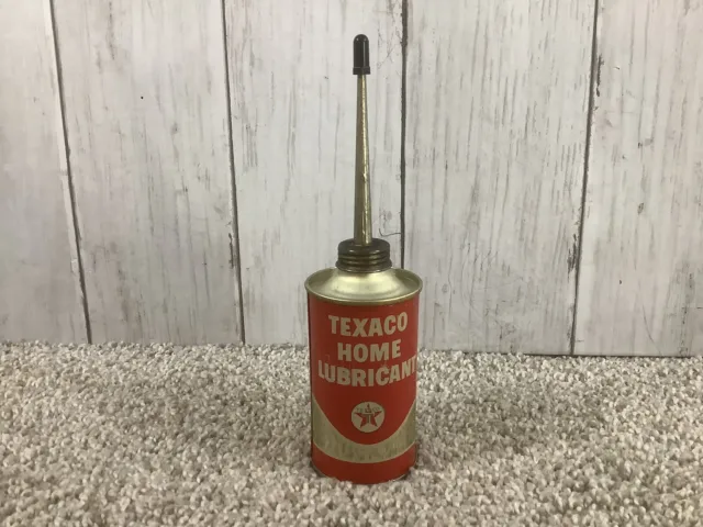 Vintage "TEXACO" *Home Lubricant* Oil Tin