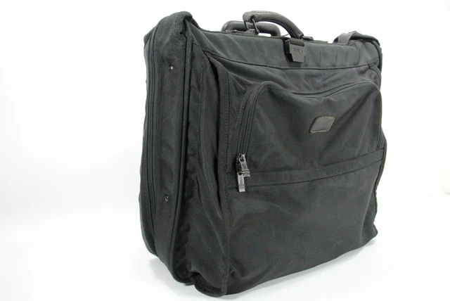 Tumi Rolling Garment Bag Black Ballistic Nylon Luggage USA Made 21" x 19" x 9"