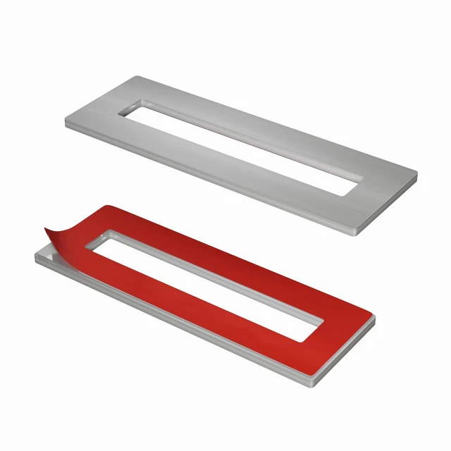 Sliding Aluminium Barn Door Handle Set 2 Pack STQ Adhesive Finger Pull for Po...