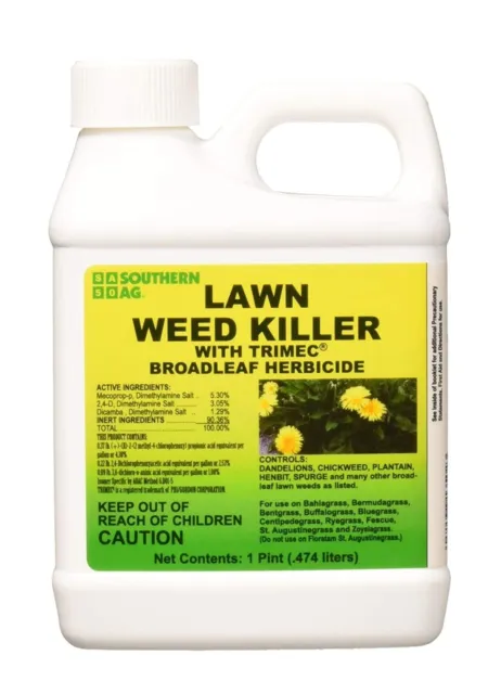 Southern Ag Lawn Weed Grass Killer with Trimec  Broadleaf Weed Herbicide - 16 oz