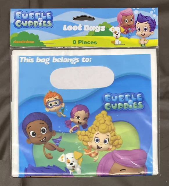 Bubble Guppies 8 Bolsas De Fiesta Bolsas De Botín Suministros De Fiesta Nuevas