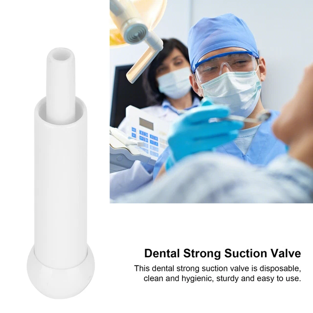 Dental HVE Suction Valve White Disposable Dental Saliva Ejector Valve ADS