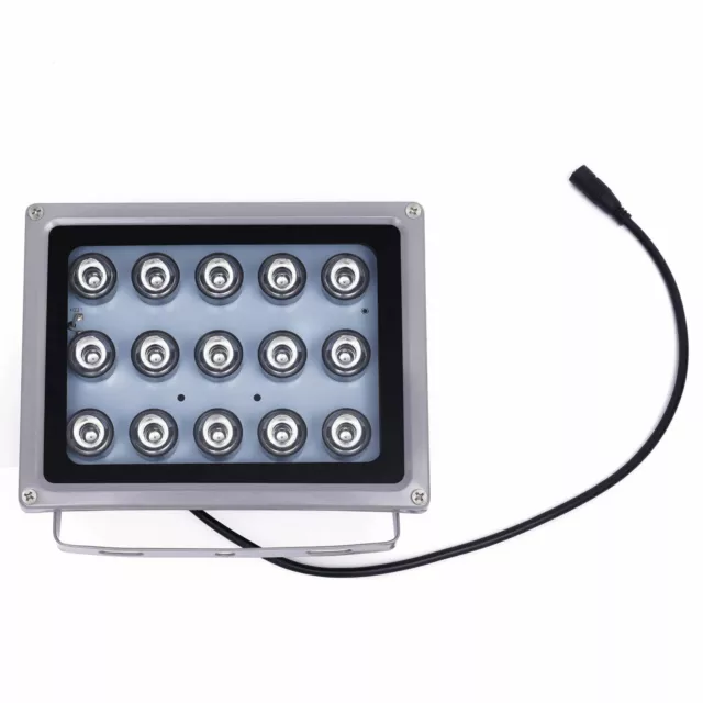 Lámpara Iluminador Infrarrojo 30W 15 LED IR Luz Visión Nocturna Luz Inundativa Seguridad