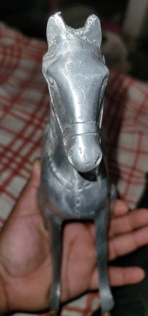 silver horse statue vintage horse figuring hand crafted silver 