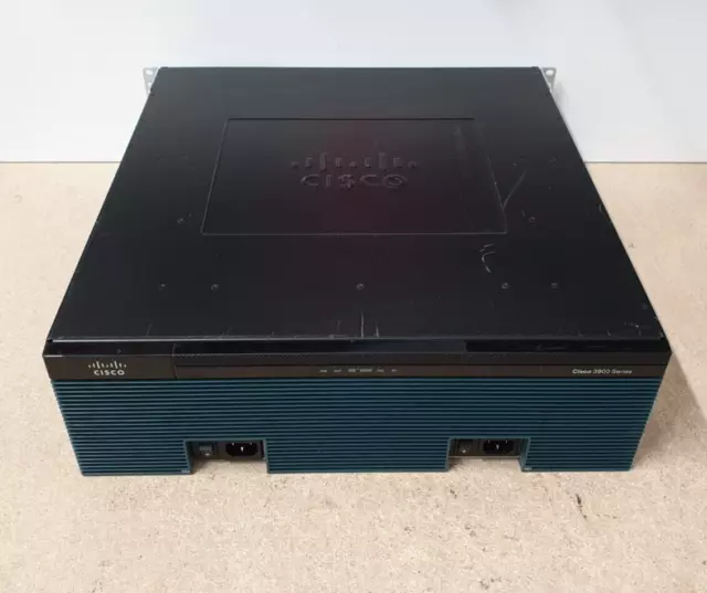 CISCO3925/K9 • C3900-SPE100/K9 • 2x PWR-3900-AC • 1GB RAM