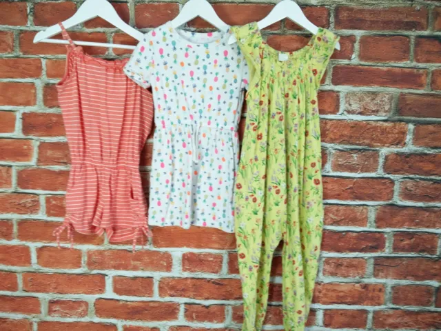Girls Bundle Aged 4-5 Years Next Gap Playsuit Jumpsuit Dress Floral Stripy 110Cm