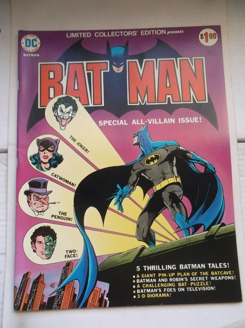 Dc: Limited Collectors' Edition: Batman C-37, All-Villain Issue, 1975, Vf- (7.5)