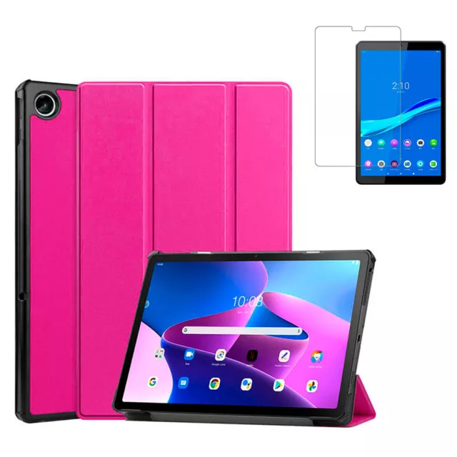 Funda Lenovo Tab M10 3gen 10.1 TB328FU TB328XU Rosa Tablet + Protector Cristal