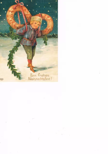 1 x AK color Künstlerkarte, "Ein frohes Weihnachtsfest!", ungelaufen