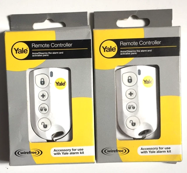 2 x LLAVERO DE ALARMA DE CONTROL REMOTO Yale Compatible 433MHz HSA3000 y HSA6000