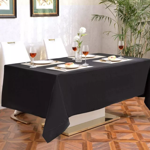 Tablecloth Rectangle Polyester Wedding Event Party Tableware Covers Table Cloth