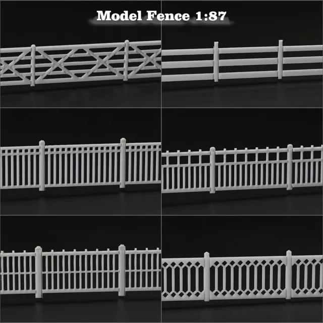 1 mètre modèle de chemin de fer Diarama HO échelle bâtiment mur de clôture 1:87