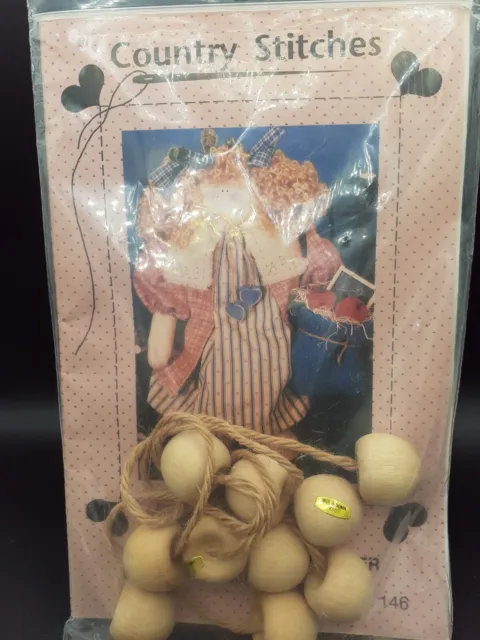 Sewing Pattern  An Apple for the Teacher Doll 13" Country Stitches w/wood Apples