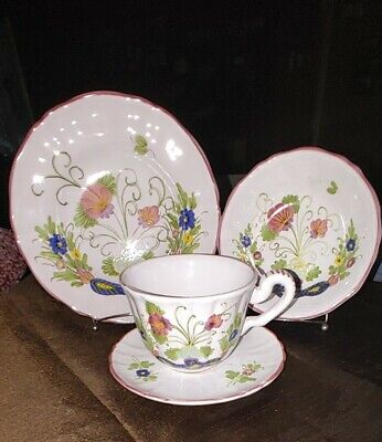 Cottura Pottery dinnerware 4 pc place setting. Made in Italy Vintage never used