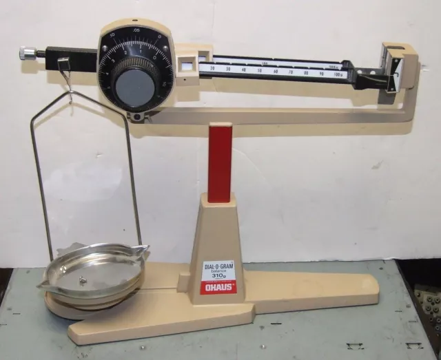 OHAUS DIAL-O-GRAM 310g BEAM BALANCE SCALE USED SCHOOL SURPLUS GOOD CONDITION