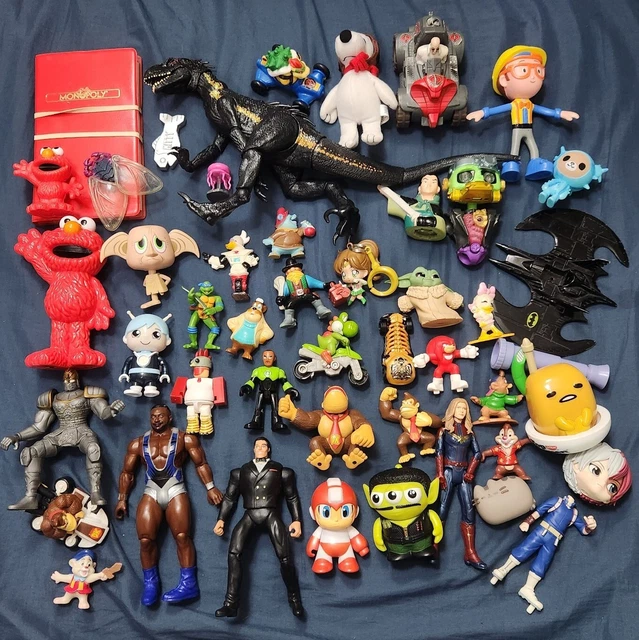 RETRO TOY ACTION Figure Lot 80s 90s 00s Disney Nintendo Anime Marvel 40