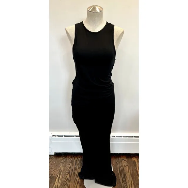 Haute Hippie Open Back Jersey Knit Maxi Dress in Black Size S