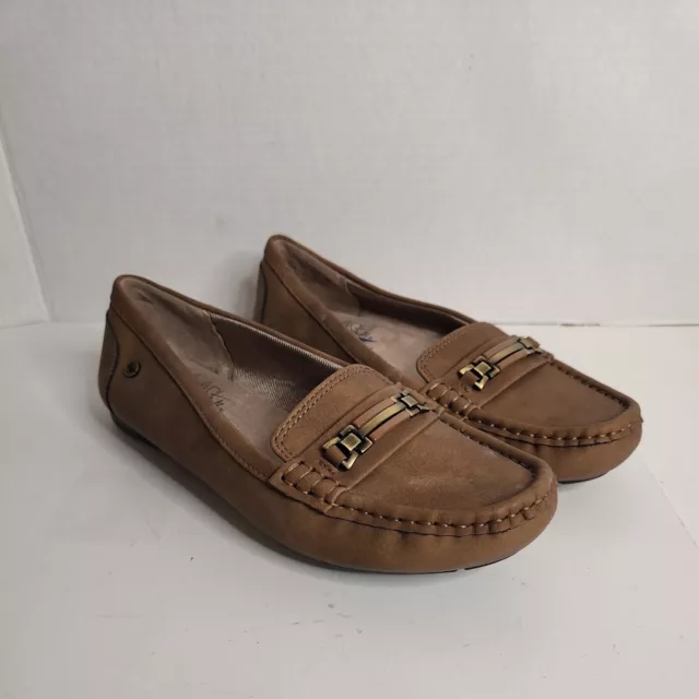 LIFE STRIDE Vanity Velocity w/ Memory Foam Brown Loafers Shoes Size 6.5 M