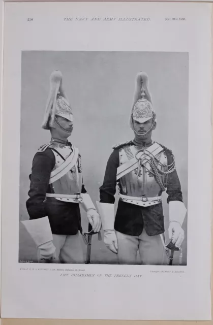 1896 Boer War Era Leben Guards Volle Uniform