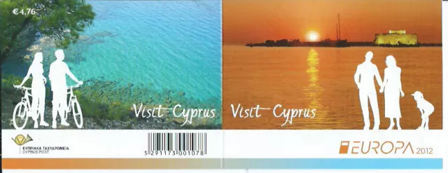 Tema Europa 2012 Chipre Yvert 1245a Carnet ** Mnh