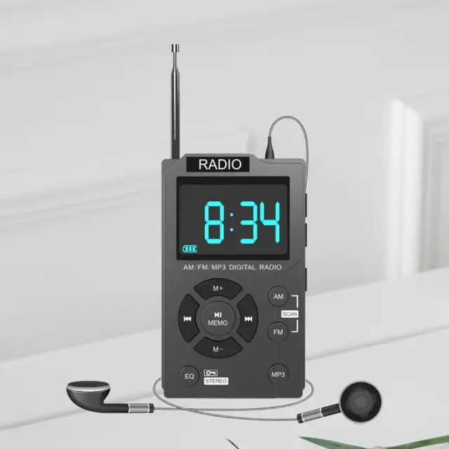 Radio AM/FM, radio numérique USB petite radio écran LCD radio baladeur radio