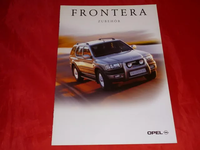 OPEL Frontera B Zubehör Accessoires Prospekt Brochure Depliant Folleto von 2000