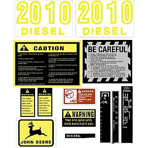 To fit Fits John Deere 2010 Diesel tractor decal set