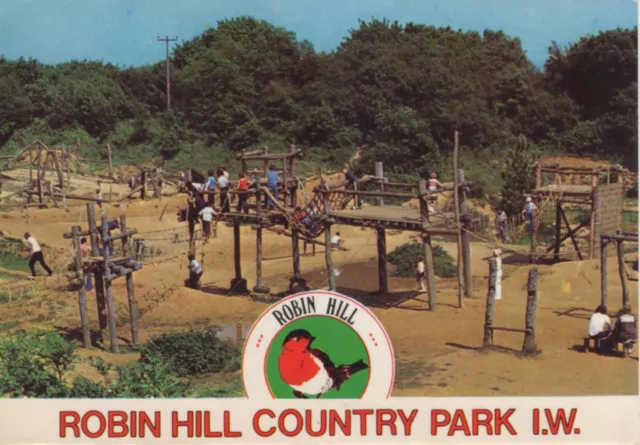 (at17) The Assault Course at Robin Hill Country Park - Isle of Wight Postcard