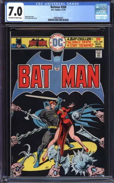 Batman #269 Cgc 7.0 Ow/Wh Pages // Ernie Chan Cover Art Dc Comics 1975