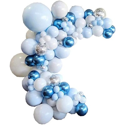 Bianco Tatuo 112 Pezzi Palloncino Ghirlanda Kit Palloncino Arco Ghirlanda per Nozze Compleanno Festa Decorazioni 