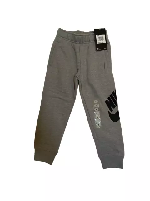 Nike Joggers Boys Youth 4 XS Fleece Futura Cuff Sweatpants Grey