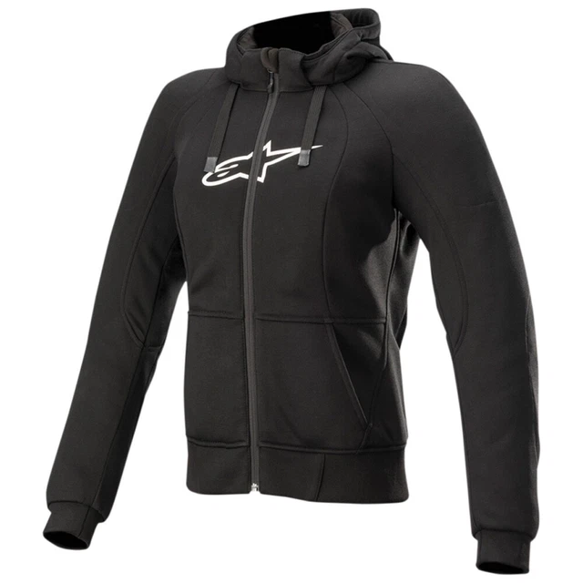 Felpa con cappuccio sportiva cromata Alpinestars Stella nera