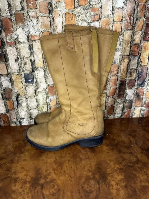 keen knee high boots Riding Boots Brown Waterproof Zip Women’s Size 7