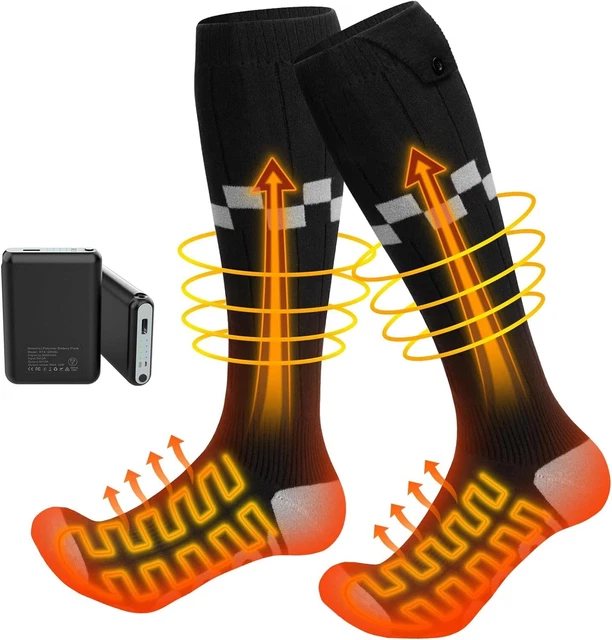 🔥Heated Socks🔥Women and Men Rechargeable 6000mAh Battery Electric 3 Settings