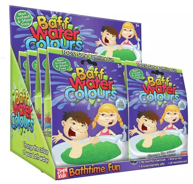 Baff Water Colours from Zimpli Kids bath time paddling pool fun