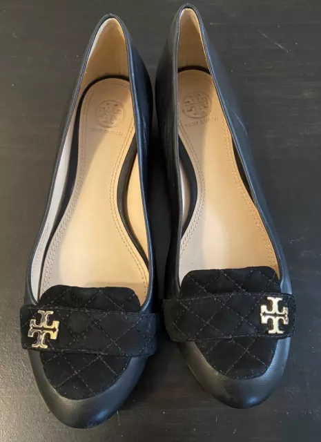 Tory Burch Leila quilted driving loafer size 9