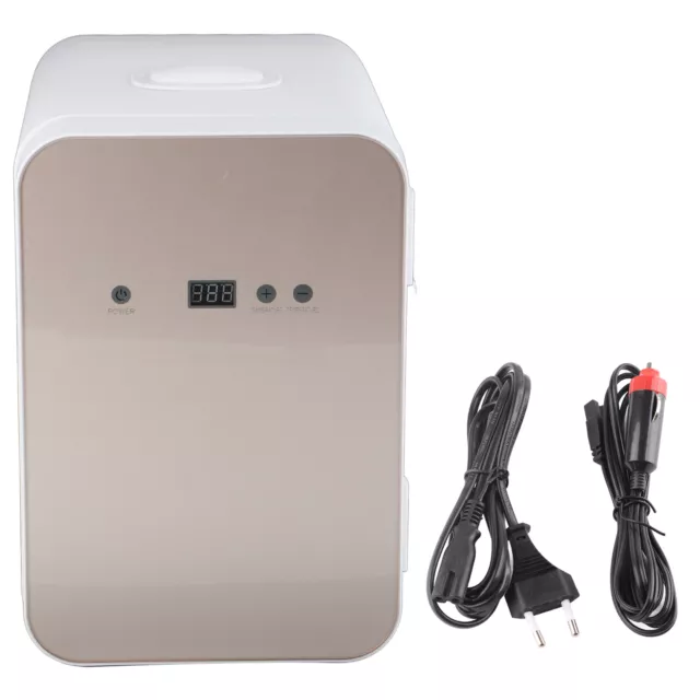 (Prise UE 220V )8L Portable Digital Mini Refrigerator 12V Car Refrigerator Du SD