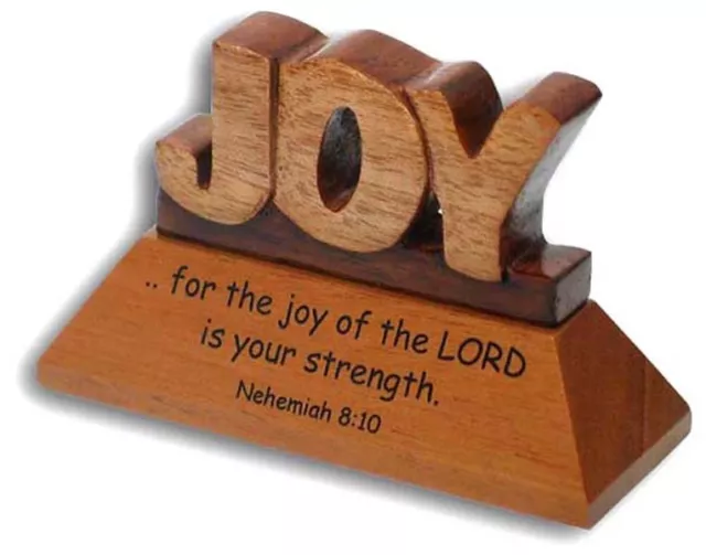 Cristiano Madera Caoba para The Joy Of Lord Nehemiah Escritorio Regalo Adorno