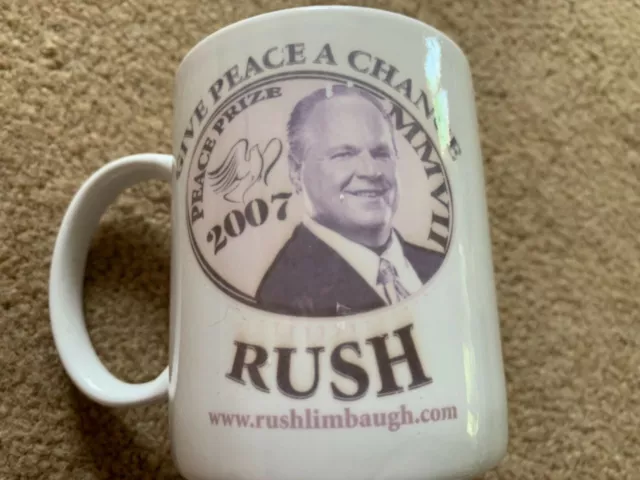 Rush Limbaugh 2007 Give Peace A Chance Coffee Mug