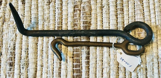 2-Latch Hook Barn Door Gate Rustic Farm Decor  Primitive Country Vintage Early